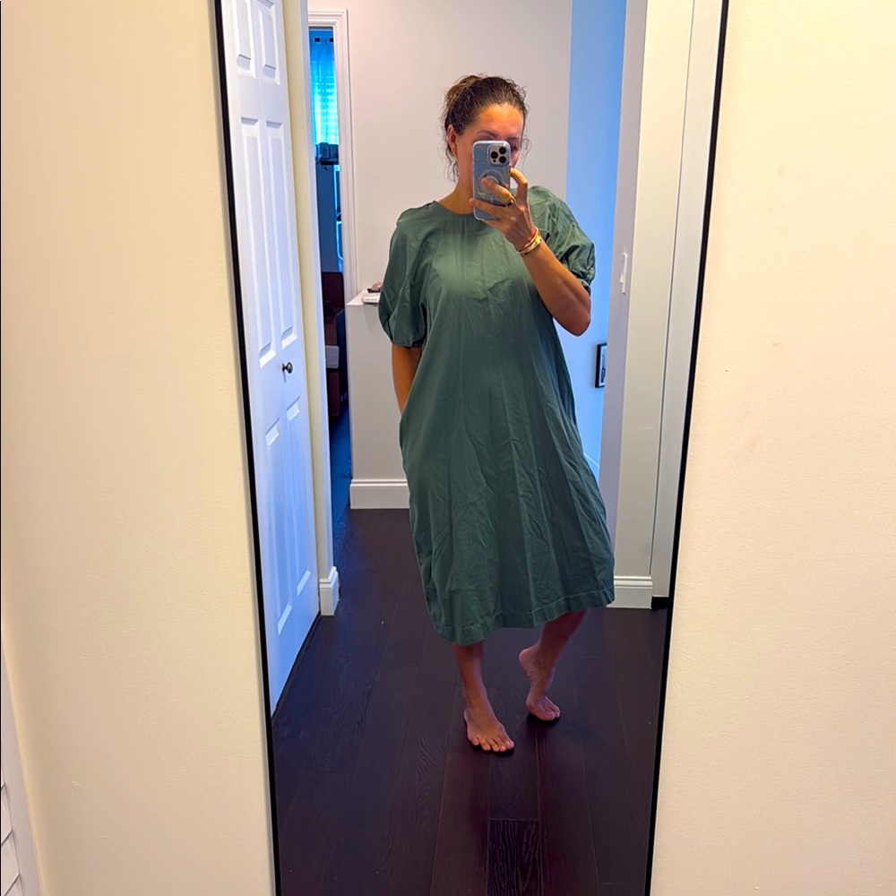 Zara Green Midi Dress Ladies M